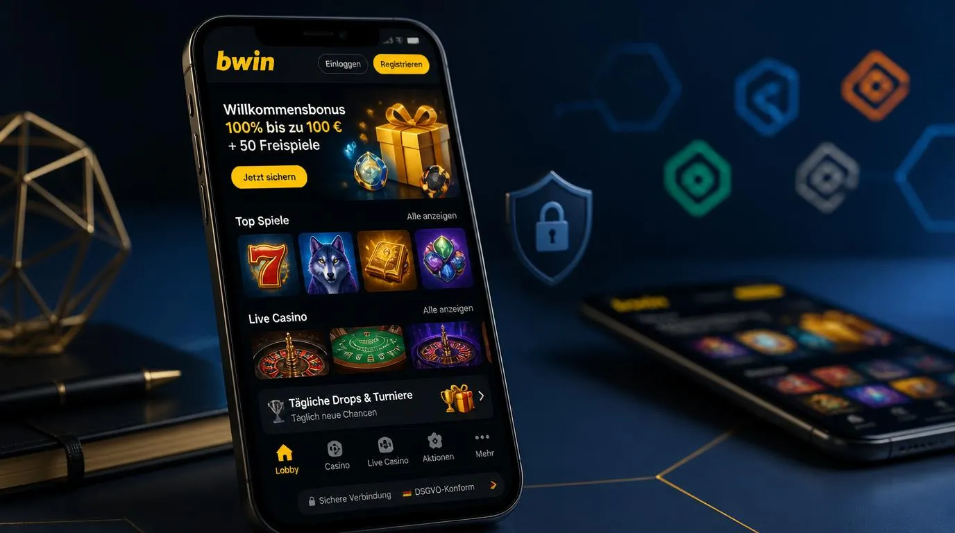 Moderne mobile Casino-Oberfläche auf einem Smartphone mit übersichtlicher Spielauswahl und stabiler Navigation