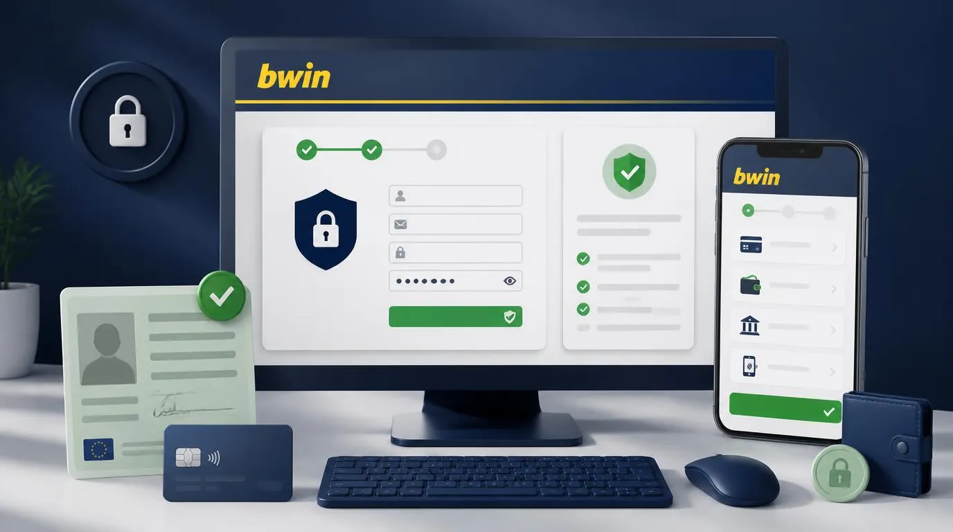 Sichere Kontoerstellung mit Ausweisprüfung und Auswahl einer digitalen Zahlungsmethode